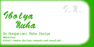 ibolya muha business card